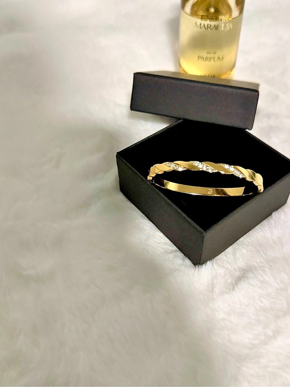 Gold-Tone Twisted Bracelet